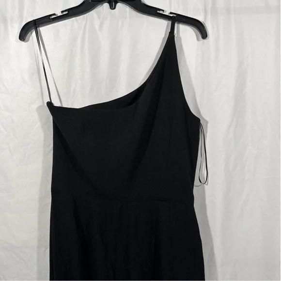 NEW‎ Dress the Population [ Medium ] Amy One Shoulder Crepe Gown in Black